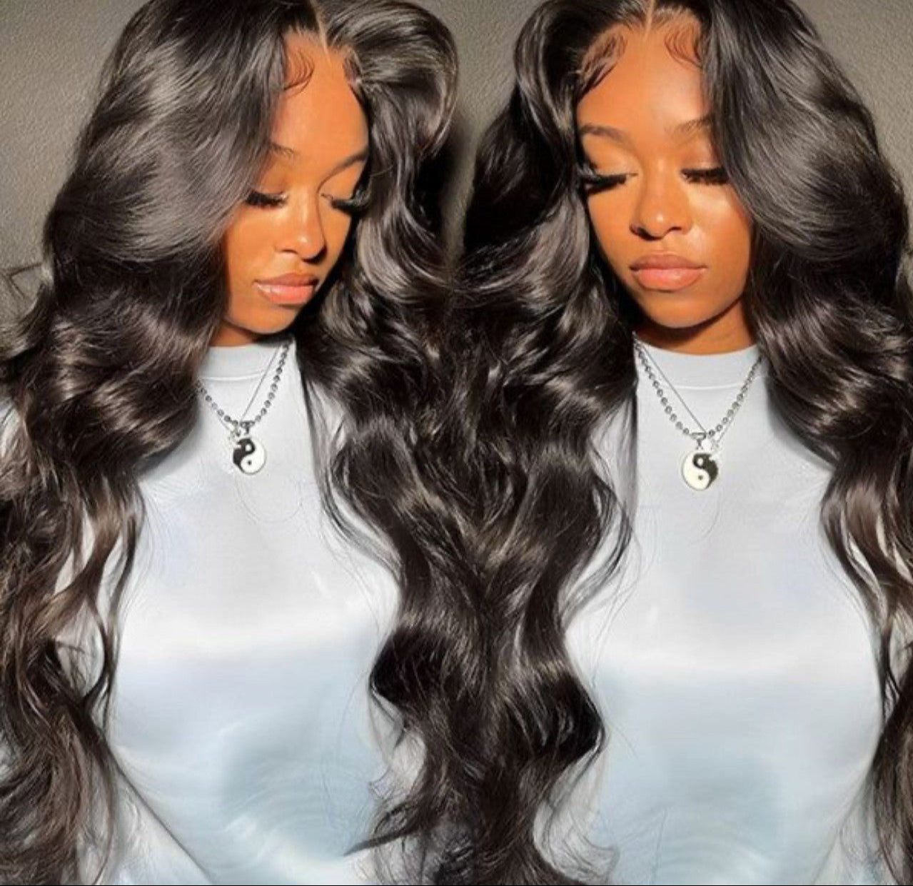 4*4 Raw Luxury Wigs (Black)(Transparent)